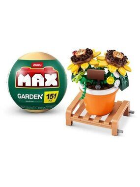 Zuru Max Garden Potted Flowers Collection Building Brick Capsule- 151 Pieces SUN